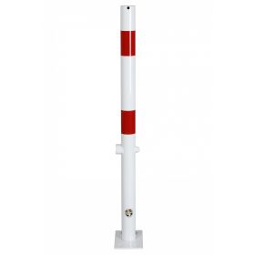 Összecsukható parkolóoszlop talplemezzel