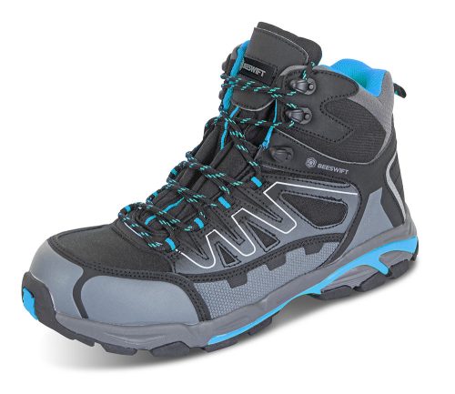 HIKER bakancs S3 Fekete- kék 36