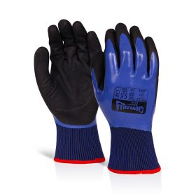 GLOVEZILLA VÍZÁLLÓ THERMAL NITRIL KESZTYŰ Kék S