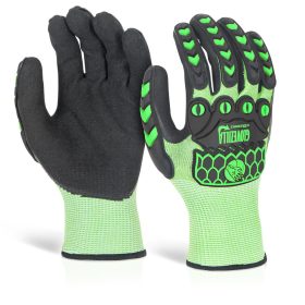 GLOVEZILLA SANDY NITRIL BEVONATOS KESZTYŰ Zöld M