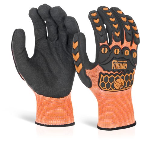 GLOVEZILLA FOAM NITRIL KESZTYŰ Narancssárga XL