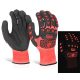 GLOVEZILLA GLOW NITRIL KESZTYŰ Piros L