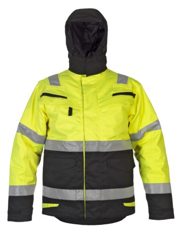 HYDROWEAR MATLOCK vízálló, láthatósági, bélelt parka dzseki Sárga- fekete S