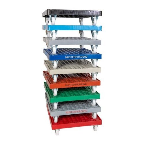 Rolly kocsi 2  oldalfallal 1350 - műanyag - piros