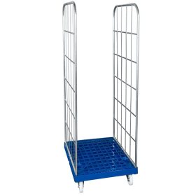   Rolly kocsi 2 oldallal 1650 - 600x400-as és 600x800-as dobozokhoz - kék