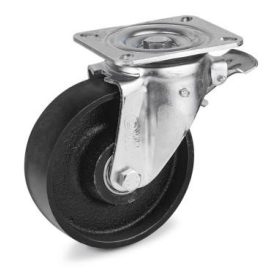 Forgó - fékes Öntöttvas kerék 