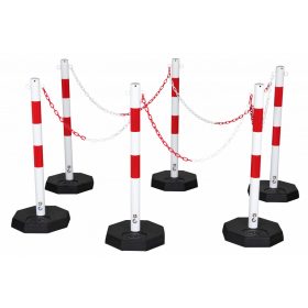 Lezáróoszlop-készlet lánccal