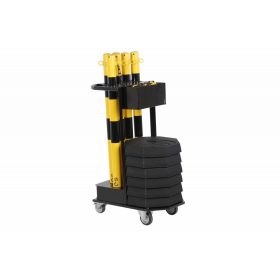 Láncososzlop-készlet szállítókocsival