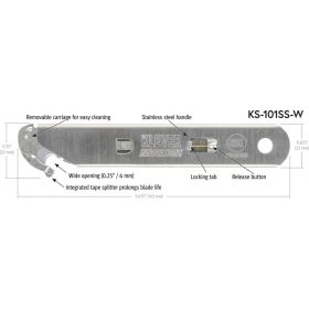 KLEVER KS SERIES biztonsági kés Szürke 