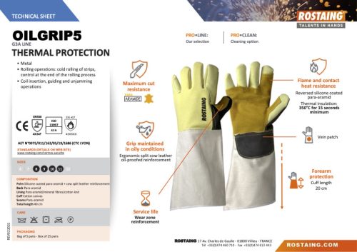 OILGRIP5 Olajálló védőkesztyű  8