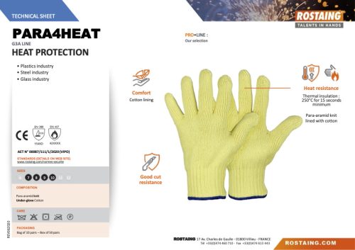 PARA4HEAT hőálló védőkesztyű  9