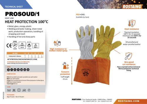 PROSOUD/1 hegesztő kesztyű  6