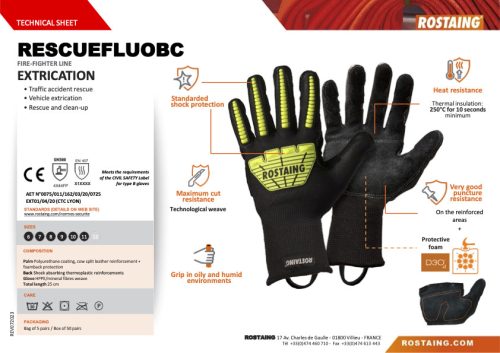 RESCUEFLUOBC szerelőkesztyű  8