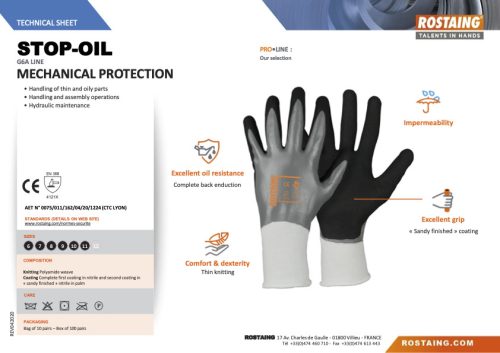 STOP-OIL Olajálló szerelőkesztyű  6