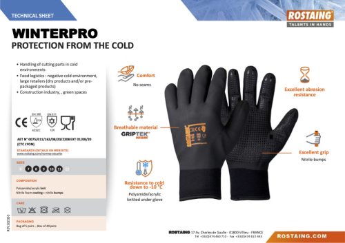 WINTERPRO téli szerelőkesztyű  8