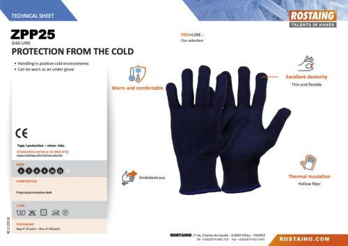 ZPP25 téli, hűtőraktári védőkesztyű  8