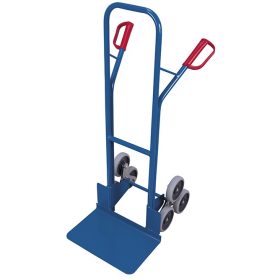   Lépcsőjáró molnárkocsi 2 háromkaros csillagkerékkel, nagy rakfelülettel