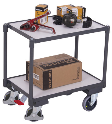 ESD Euro-System asztalkocsi EasySTOP-al és 2 rakfelülettel