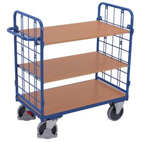 Alacsony polcos kocsi 2 oldalfallal