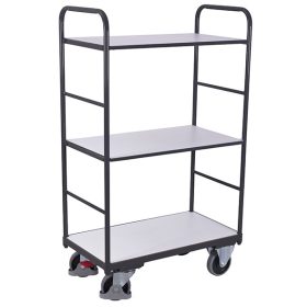 Magas ESD polcoskocsi 3 db rakfelülettel