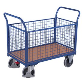 Kézikocsi 4 rácsos oldalfallal