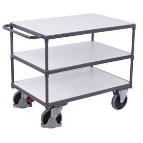 ESD nagy teherbírású asztalkocsi 3 rakfelülettel