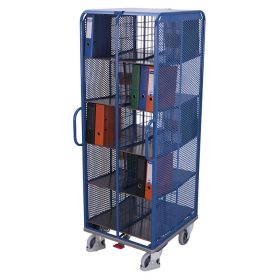 Iratszállító kocsi 20 rekesszel