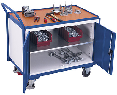 Műhelykocsi 1 rakfelülettel - zárható