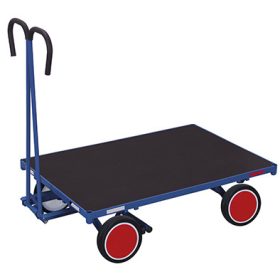 Kézi húzóskocsi oldalfal nélkül, tömör kerék, kicsi