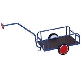 Kézikocsi oldalfal nélkül, tömör kerék