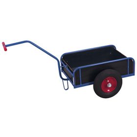 Kézikocsi oldalfallal, levegős kerék