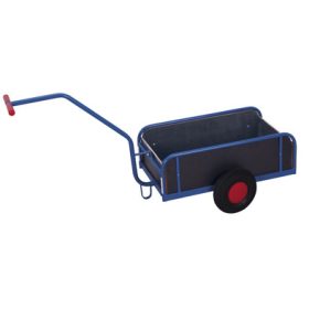 Kézikocsi oldalfallal, levegős kerék