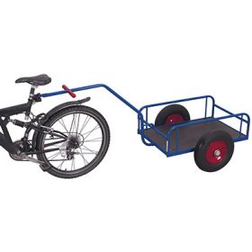 Kerékpár utánfutó oldalfal nélkül, levegős kerék