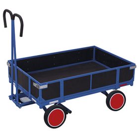 Kézikocsi oldalfallal, tömör kerék, kicsi