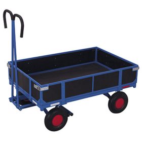 Kézikocsi oldalfallal, levegős kerék, kicsi