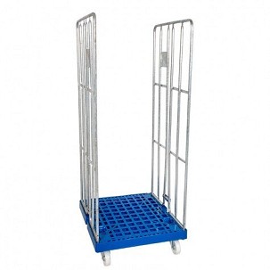 Rolly kocsi 2  oldalfallal 1500 - horganyzott - piros