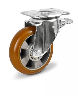 Forgó - fékes Nagy teherbírású ipari kerék 160 mm