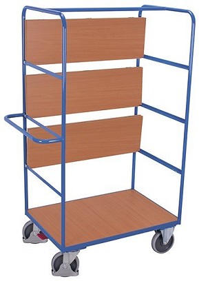 Magas polcos kocsi felhajtható polcokkal