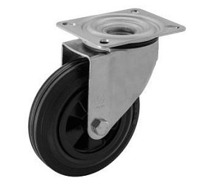 Forgó műanyagfelnis tömörgumis kerék 160 mm