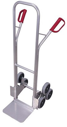 Alumínium lépcsőjáró molnárkocsi 2 háromkaros csillagkerékkel