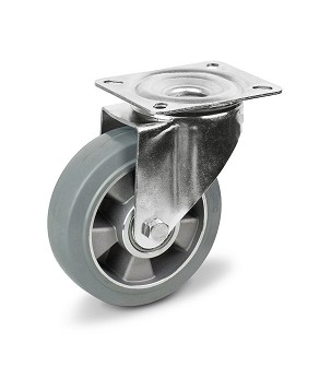 Forgó Szürke gumis nyommentes kerék 200 mm