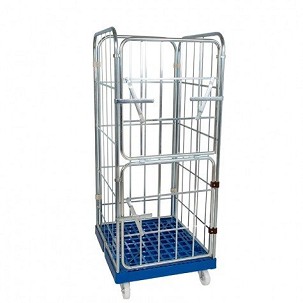 Rolly kocsi 4 oldalfallal 1460 - osztott ajtós - piros