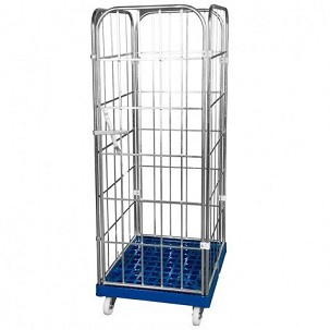 Rolly kocsi 4 oldalfallal 1650 - műanyag - szürke