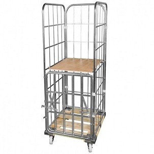 Rolly kocsi 4 oldalfallal 1650 - osztott ajtós - Fa