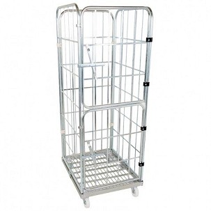 Rolly kocsi 4 oldalfallal 1650 - osztott ajtós - fém