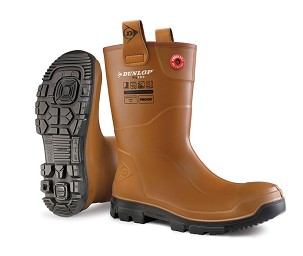 DUNLOP PUROFORT RIGPRO Munkavédelmi csizma S4/S5 Barna 41