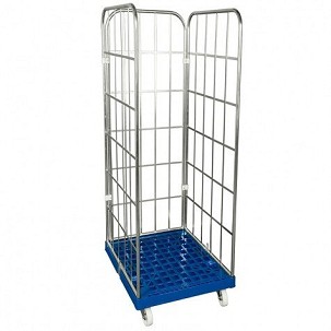 Rolly kocsi 3 oldalfallal 1650 - műanyag - szürke