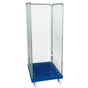 Rolly kocsi 3 rácsos oldalfallal 1600 -  kék