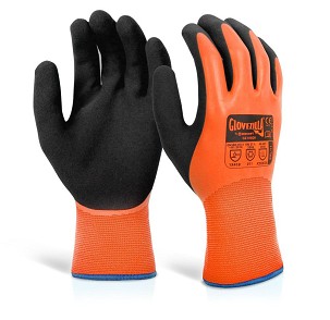 GLOVEZILLA LATEX THERMAL KESZTYŰ Narancssárga L